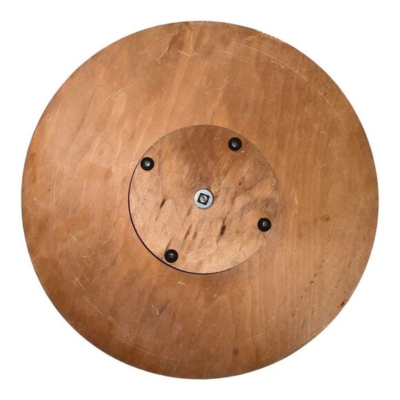 Over & Back Options Lazy Susan 6 Piece Set Acacia Green Yellow MCM EUC - Picture 4 of 4